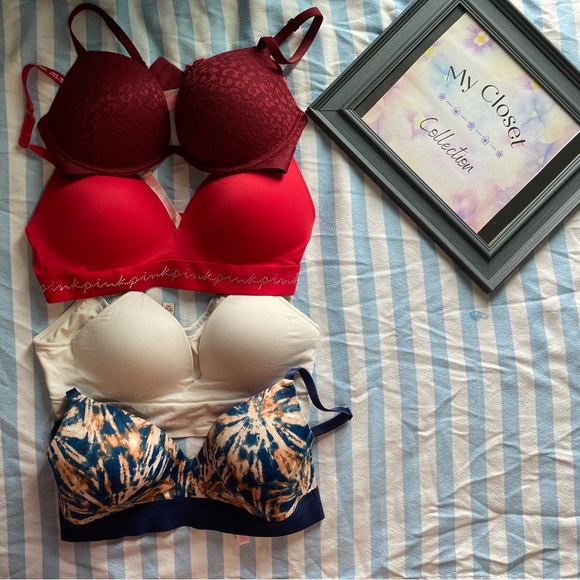 ***SOLD ON ANOTHER APP *** Victoria’s Secret PINK 36C bra bundle - Picture 1 of 16